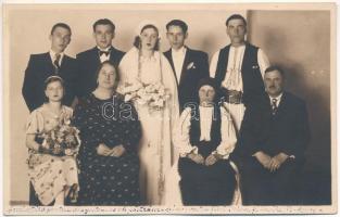 Marosvásárhely, Targu Mures; esküvő, erdélyi folklór / wedding, Transylvanian folklore. N. Szabó photo (ragasztónyom / glue marks)