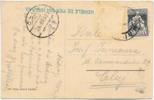 1927 Nadrág, Nadrag, Steinacker; vasgyári kohó és vasöntöde. Rusz Árpád kiadása / Hochofen und Eisen...