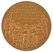 Franciaország 1949. "Louis Jouvet" kétoldalas bronz emlékérem. Szign.: R. Delamarre (67mm)...
