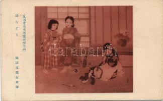 Japanese girls with toys