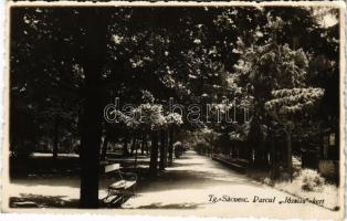 1937 Kézdivásárhely, Targu Secuiesc; Parcul Józsiás / kert / park. photo (EK)