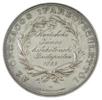 Anton Scharff (1845-1930) 1889. "Az Országos Iparegyesülettől" peremen jelzett Ag emlékére...