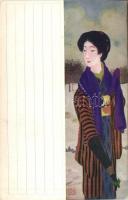 Japanese lady with umbrella