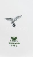 1941 Luftwaffe porcelán tányér Telsch-Altwasser jelzéssel. d: 24 cm