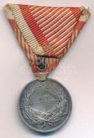 1914. "Ferenc József II. osztályú Ezüst Vitézségi Érem" jelzetlen Ag kitüntetés eredeti me...