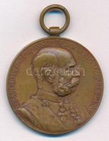 1898. "Jubileumi Emlékérem a Fegyveres Erő Számára / Signum memoriae (AVSTR)" bronz kitüntetés mellszalag nélkül T:XF Hungary 1898. "Commemorative Jubilee Medal for the Armed Forces" bronze decoration without ribbon C:VF NMK 249.