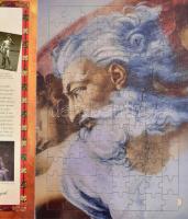 A legnagyobb mesterek 4 db híres képet ábrázoló puzzle-okat tartalmazó könyv 27x40 cm