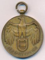 Ausztria 1932. "Osztrák Háborús Emlékérem" bronz emlékérem mellszalag nélkül T:AU / Austria 1932. "Great War Commemorative Medal" bronze decoration without ribbon T:AU