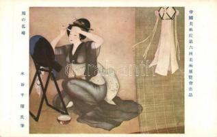 Japanese lady preparing (EK)