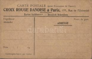 Erotic hand-drawn pencil (Danish Red-Cross PS card)