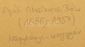 Apáti Abkarovics Béla (1888-1957): Nagybányai üveggyár (?). Tus, papír, jelezve balra lent. Üvegezet...