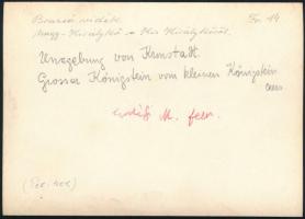 cca 1910 Nagy-Királykő a Kis-Királykőről, Erdélyi Mór (1866-1934) felvétele, hátulján feliratozva, 1...