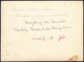 cca 1910 Brassó környéki hegyek, a Királykő nyugati sziklafala, Erdélyi Mór (1866-1934) felvétele, h...