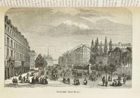 Paris, et ses environs. illustré de 130 gravures sur bois. Paris, 1875, Hotel du louvre. Útikönyv 13...