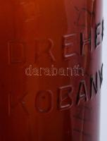 Dréher Kőbánya, szögletes üveg, hibátlan, címke nélkül, m: 26,5 cm