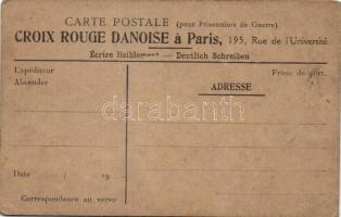 Erotic hand-drawn pencil (Danish Red-Cross PS card)