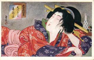 Japanese lady resting