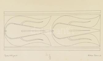 1909 4 db nagy méretú rajzpapír a Fiumei Papírgyár különféle pecsétjeivel 30x40 cm