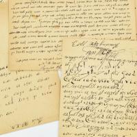 cca 1900-1920 Vegyes judaika témájú iratok, levelezések