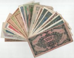 Vegyes 19db-os korona, pengő és forint bankjegy tétel, közte 2002. 200Ft "FC" T:F