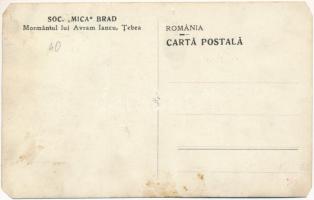 Cebe, Tebea; Mormantul lui Avram Iancu / Avram Iancu síremlék / tomb of Avram Iancu (levágott sarkak...