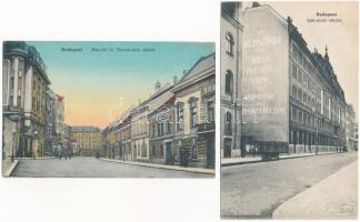 4 db régi képeslap: Szentes Tiszaparti halászkunyhó, Budafoki Francois pezsgőborgyár, Budapest Dísz ...