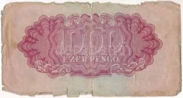 1944. 1000P "A Vörös Hadsereg Parancsnoksága" "TP 283039" T:VG nagyobb szakadáso...