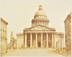 cca 1880-1900 Pantheon, Párizs, fotó, E. Ba... jelzéssel, papírra ragasztva, 33x42 cm