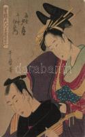 Japanese couple litho