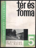 1931 A Tér és Forma építőművészeti folyóirat IV. évfolyamának 5. száma