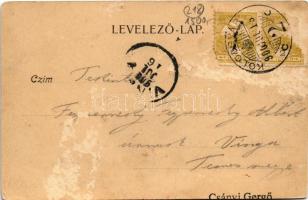 1900 Kolozsvár, Cluj; Bénig (Benigni) palota, fodrász üzlet / palace, hairdresser shop (Rb)