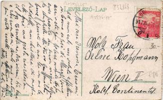 1917 Kolozsvár, Cluj; Wesselényi Miklós utca, megyei Takarékpénztár, Baumzweig, Nagy Jenő és Janovit...