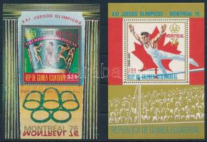 1975-1976 Nyári olimpia 2 klf blokk Mi 201, 223