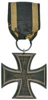 Német Birodalom 1914. "Vaskereszt 2. osztály" kitüntetés mellszalagon, a karikán "WS ...
