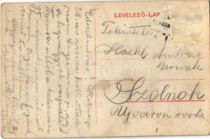 1913 Kolozsvár, Cluj; Mátyás király tér, hirdetőoszlop, Schuster üzlete, takarék betétek / square, a...