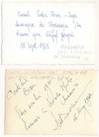 2 db erdélyi fotólap: Sztojenyásza, Törcsvár / 2 Transylvanian photo cards: Stoieneasa, Castelul Bra...