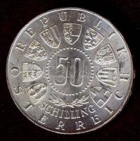 Ausztria 1963. 50Sch Ag "600 éves Tirol" T:1-