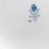 Hollóházi Jurcsák László által tervezett mintával díszített porcelán váza, matricás, jelzett, hibátl...