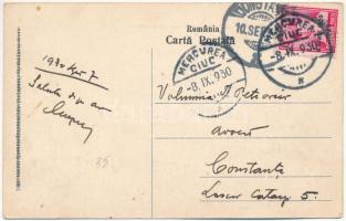 1930 Csíkszereda, Miercurea Ciuc; Fő tér / main square (EK)