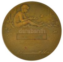 Franciaország ~1900-1910. "Jótékonyság" bronz emlékérem. Szign.: Louis Desvignes (50mm) T:...