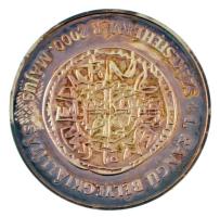 2000. "73. Bélyegnap - 1000 éves a magyar állam / I. rangú bélyegkiállítás - Székesfehérvár 2000. május" ezüstözött fém emlékérem tokban (42,5mm) T:UNC (eredetileg PP) patina