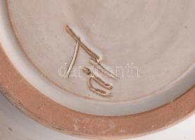 TE jelzéssel kerámia váza. Jelzett, kis kopással, m: 26 cm