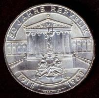 Ausztria 1968. 50Sch Ag "50 éves a köztársaság" T:BU
