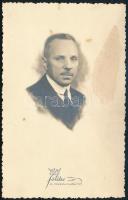 Professzor Dr. Ádám Lajos (1879-1946) sebész, egyetemi tanár, a Pázmány Péter Tudományegyetem rektora, fotólap, 13,5×8,5 cm