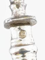 6 db ezüst (Ag) nyelű villa, jelzett, kopott, össz. bruttó: 245,5 g