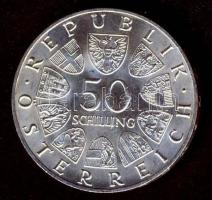 Ausztria 1967. 50Sch Ag "100 éves a Kék Duna keringő" T:1-