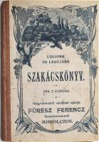 Róza néni: Legjobb és legujabb szakácskönyv. Levesek, mártások, főzelékek, vadhusok, halak, saláták, tészták, krémek, befőttek készítése. Irta - -. Ungvár, [1911], Székely és Illés. 147 p. Kiadói, illusztrált félvászon kötésben, Fűrész Ferenc miskolci fűszerkereskedő részére nyomott ajándék példány. Laza kötés, Ez a rendkívül ritkán felbukkanó szakácskönyv nagyon savas papírra lett nyomva, ezért általában sérültek a lapok. Ez a példány viszont hibátlan lapokkal rendelkezik, a hátsó előzéklap szakadt.