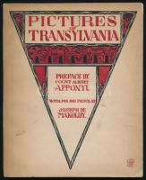 Apponyi Albert - Makoldy józsef: Pictures of Transylvania. (Képek Erdélyből) With pen and pencil by Joseph de Makoldy. Bp. 1920. Hornyánszky. 72 p. (Pár oldal kivételével csak képanyag.) Angol nyelven. Kissé foltos kiadói papírborítóban, enyhe szamárvüllel a borítón / In English, slightly damaged cover,