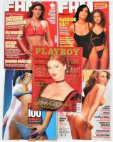 1999-2005 Erotikus magazinok, össz. 5 db: Playboy 1999. decemberi száma + FHM 100 bombázó - A világ legjobb női 2001 + FHM 2002. januári, februári, és 2005. decemberi száma