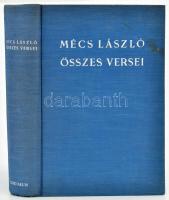 Mécs László összes versei 1920-1940. Számozott, 8544. számú (?) és a szerző, Mécs László (1895-1978)...